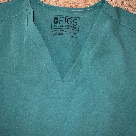 FIGS Original Marine Blue Casma Scrub Top Yola Skinny Pants Scrubs Set - Picture 4 of 7